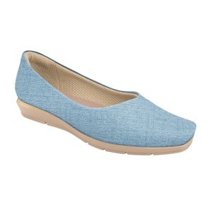 PICCADILLY MAXI - Sapato Fernanda Salto Baixo Jeans