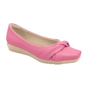 PICCADILLY MAXI - Sapato Fernanda Salto Baixo Rosa Chiclete