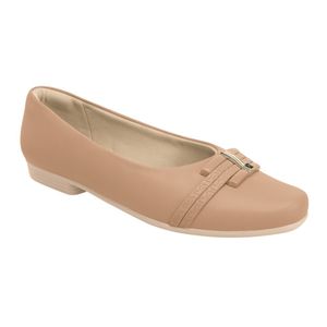 Sapatilha Raquel Salto Baixo Amendoa