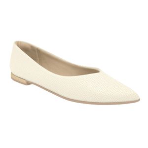 Sapatilha Ana Salto Baixo Off White