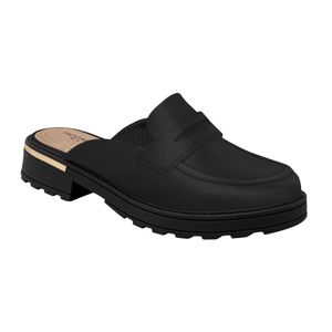 PICCADILLY MAXI - Sapato Mule Gisa Anabela Médio Preto