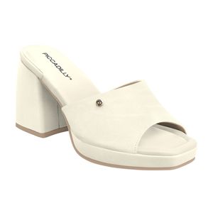 Tamanco Eloisa Salto Alto Off White