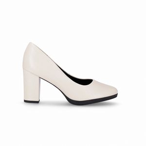 Scarpin Deise Salto Alto Off White