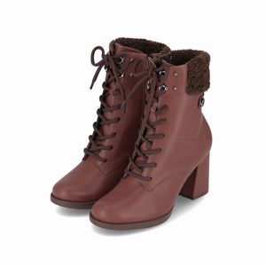 Bota Elisete Cano Curto Salto Alto Pinhao