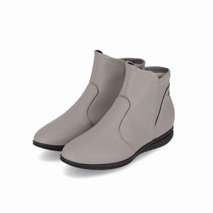 Bota Sandy Cano Curto Anabela Baixo Concreto