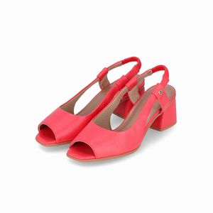 PICCADILLY MAXI - Sapato Slingback Adriana Salto Médio Cereja