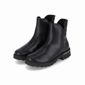 PICCADILLY MAXI - Bota Gisa Cano Curto Anabela Médio Preto