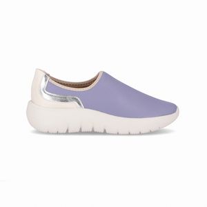 Tênis Slip On Eliane Salto Médio Quartzo Azul