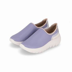 Tênis Slip On Eliane Salto Médio Quartzo Azul