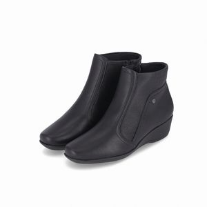 Bota Ivone Cano Curto Anabela Médio Preto