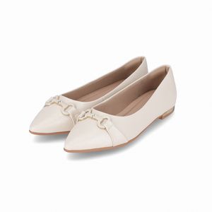 Sapatilha Ana Salto Baixo Off White