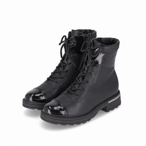 PICCADILLY MAXI - Bota Gisa Cano Curto Anabela Médio Preto