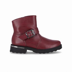 PICCADILLY MAXI - Bota Gisa Cano Curto Anabela Médio Ruby