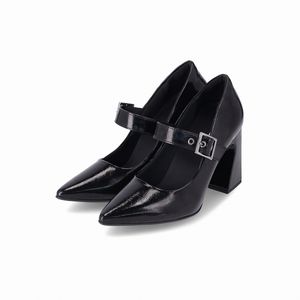Sapato Boneca Silvana Salto Alto Preto