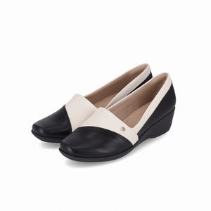 Sapato Ivone Anabela Médio Preto