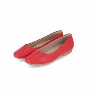 Sapatilha Raquel Salto Baixo Vermelho