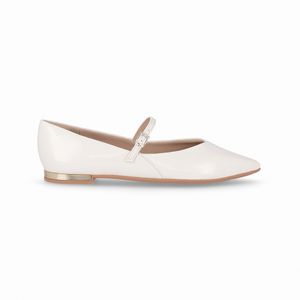 Sapatilha Ana Salto Baixo Off White