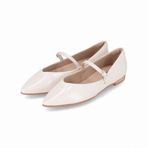 Sapatilha Ana Salto Baixo Off White