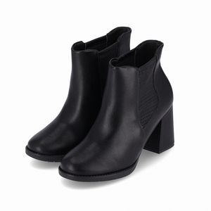 Bota Chelsea Elisete Salto Alto Preto