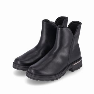 PICCADILLY MAXI - Bota Gisa Cano Curto Anabela Médio Preto