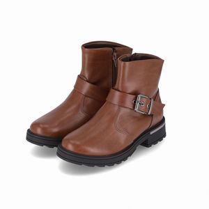 PICCADILLY MAXI - Bota Gisa Cano Curto Anabela Médio Camel