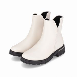 PICCADILLY MAXI - Bota Gisa Cano Curto Anabela Médio Off White