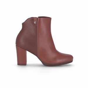 Bota Deise Cano Curto Salto Alto Pinhao