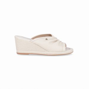 Tamanco Alice Anabela Alto Off White