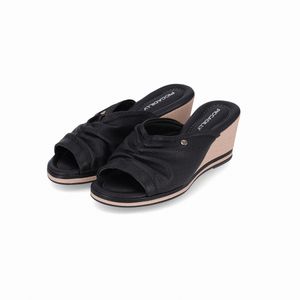 Tamanco Alice Anabela Alto Preto