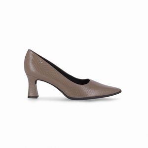 Scarpin Irene Salto Alto Taupe