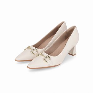 Scarpin Irene Salto Alto Off White