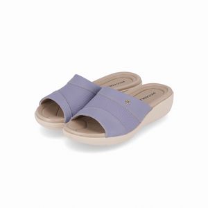 Tamanco Fascite Anabela Quartzo Azul