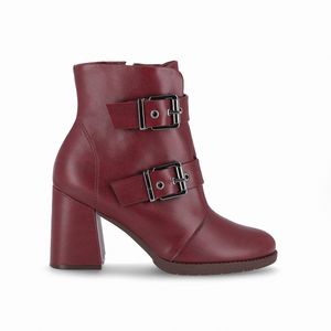 Bota Elisete Cano Curto Salto Alto Ruby