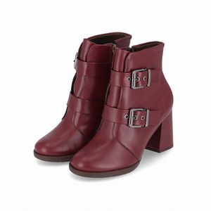 Bota Elisete Cano Curto Salto Alto Ruby