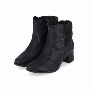 Bota Danubia Cano Curto Salto Médio Preto