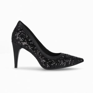 Scarpin Silvana Salto Alto Preto