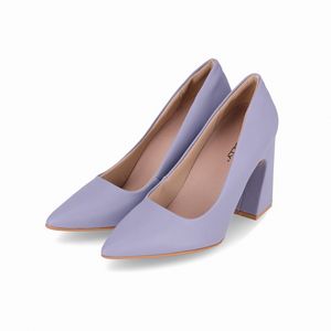 Scarpin Silvana Salto Alto Quartzo Azul