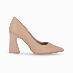 Scarpin Silvana Salto Alto Nude Claro