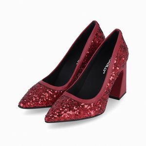 Scarpin Silvana Salto Alto Vermelho