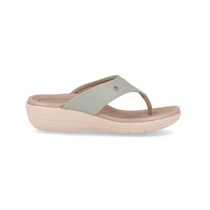 Chinelo Fascite Anabela Médio Menta