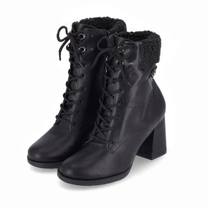 Bota Elisete Cano Curto Salto Alto Preto