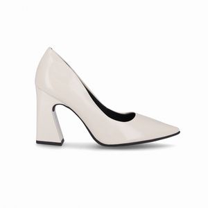 Scarpin Silvana Salto Alto Off White