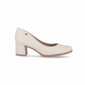 Scarpin Danubia Salto Médio Off White