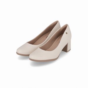 Scarpin Danubia Salto Médio Off White