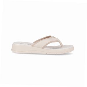 Chinelo Esporão Anabela Médio Off White