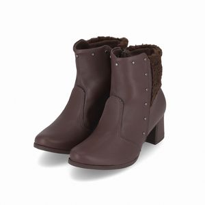 Bota Danubia Cano Curto Salto Médio Madeira