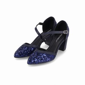Scarpin Luiza Salto Alto Navy