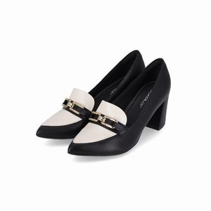 Loafer Luiza Salto Alto Preto