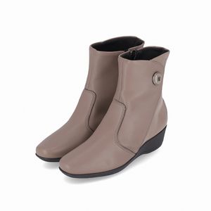 Bota Ivone Cano Médio Anabela Médio Taupe