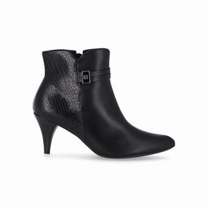 Bota Luiza Cano Curto Salto Alto Preto
